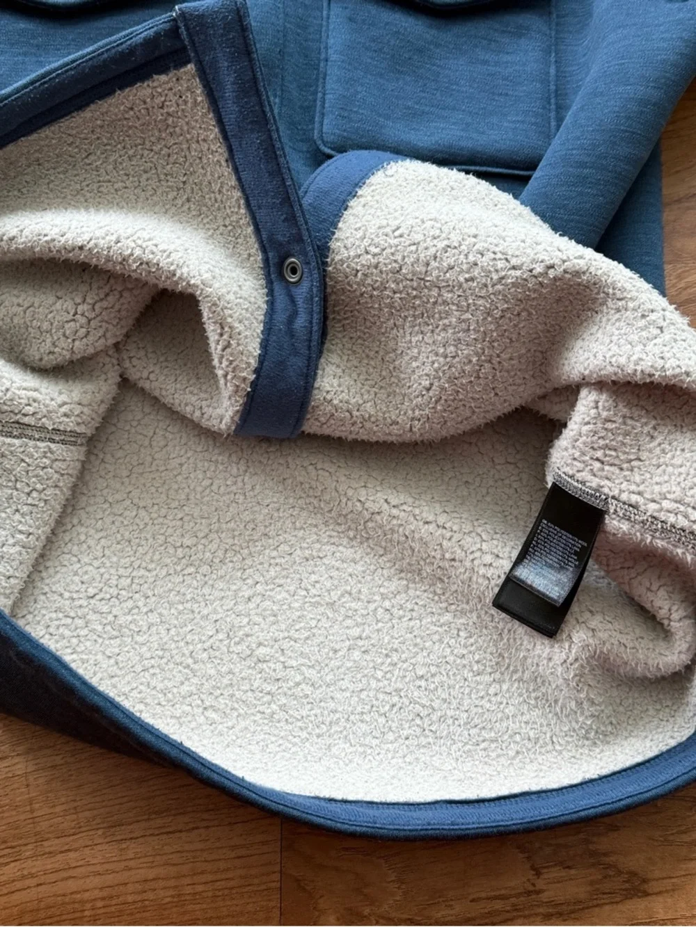 THE NORTH FACE Sherpa Patrol Snap Up Hoodie - Medium Blue